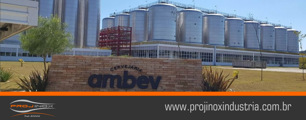 A Projinox instala Corrimão Inox na fábrica da AMBEV 