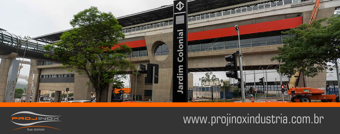 Projinox instala guarda-corpo e corrimão inox na Estação Jardim Colonial