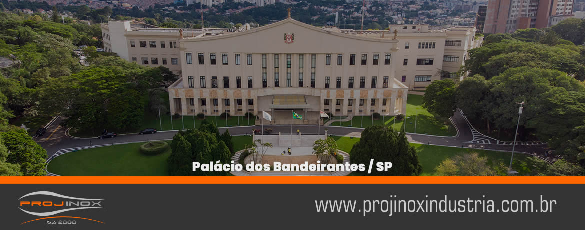 Corrimão inox garante acessibilidade ao Palácio dos Bandeirantes